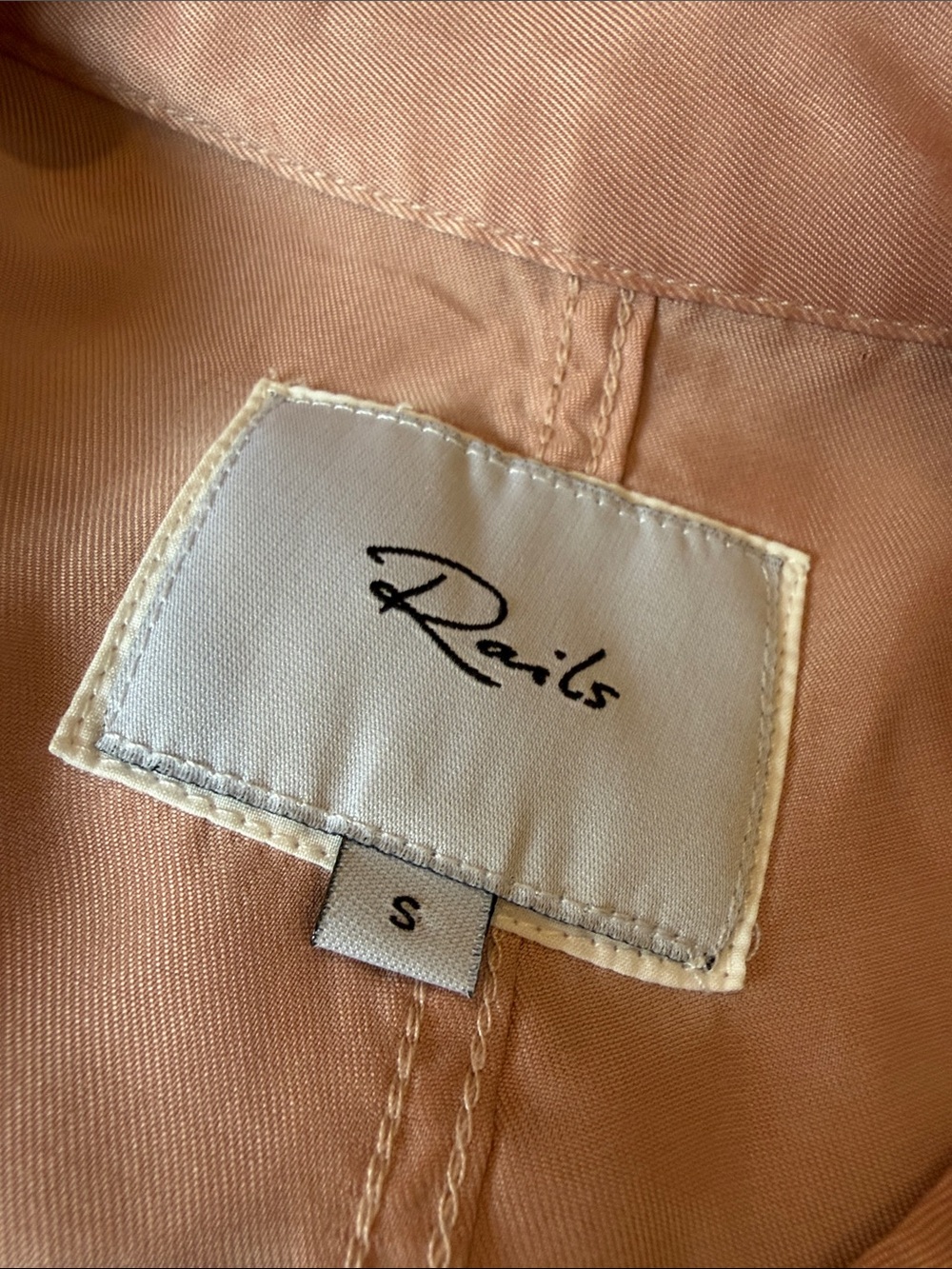 Rails Rowen Blush Lightweight Bomber Jacket Women's Size S - Picture 9 of 13